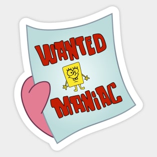 Maniac In Bikini Bottom Sticker